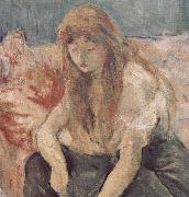 Detail of two girls Berthe Morisot